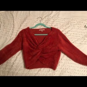 Love Tree Crop Top Sweater